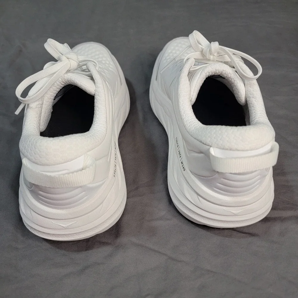 Hoka Bondi SR Running Shoes Womens 9 US White Work Sneaker Slip Resistant - Picture 4 of 14